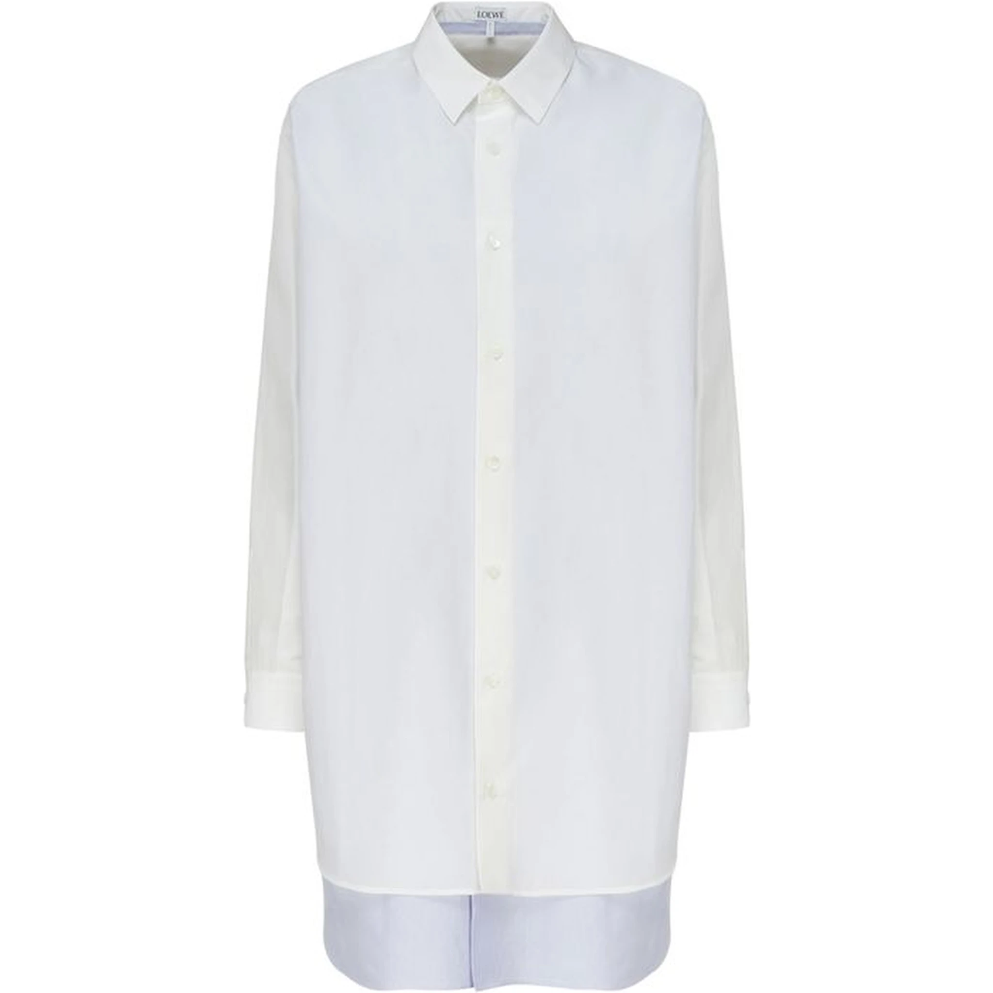 فستان قطني أبيض كاجوال