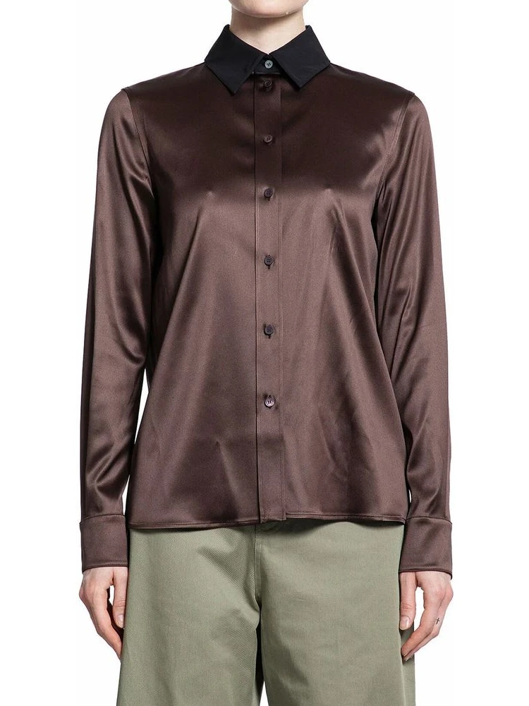 Brown Silk Dress Shirt alternative
