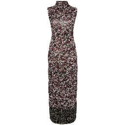 فستان قطني ثنائي اللون كاجوال