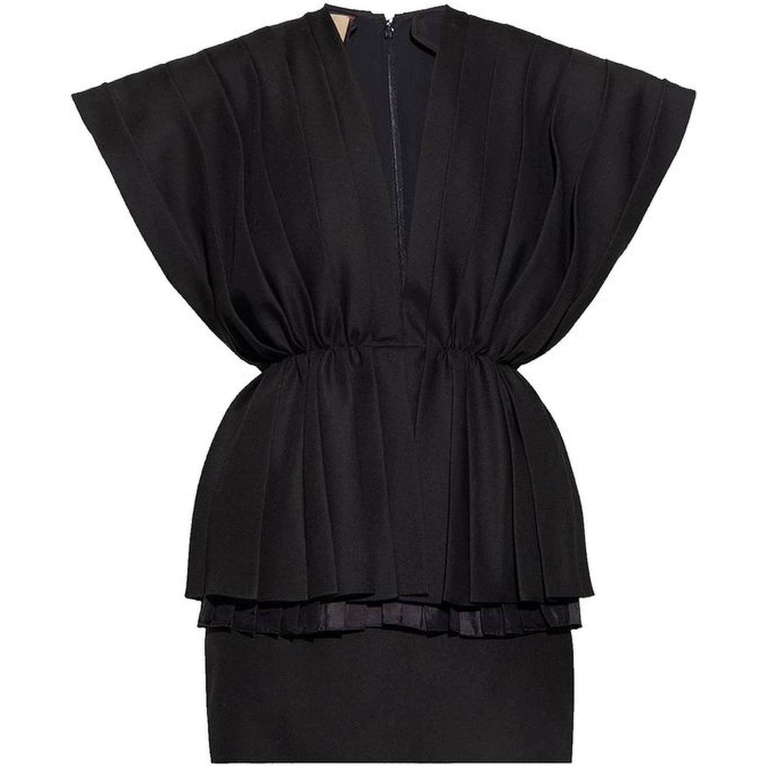 Black Wool Casual Dress