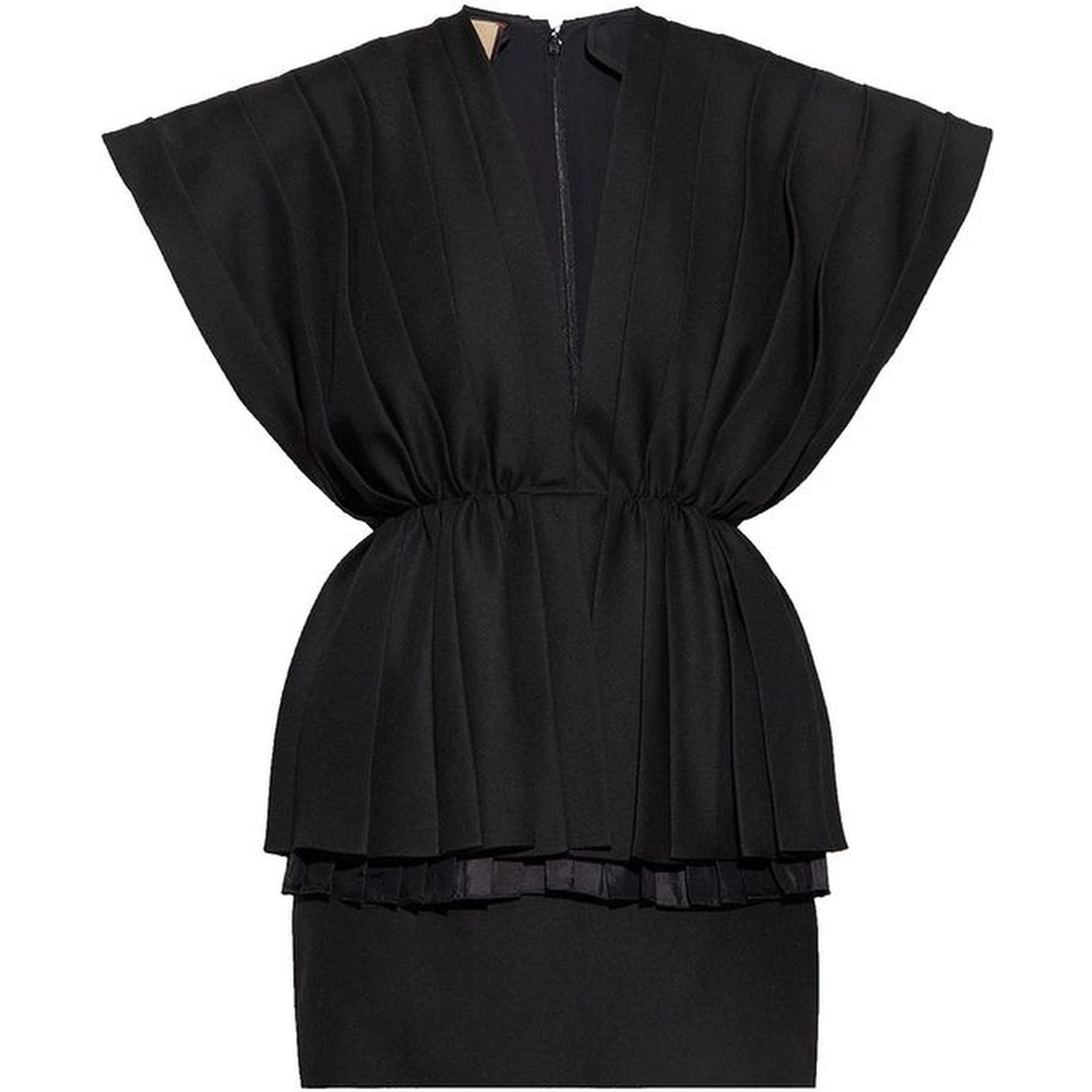 Black Wool Casual Dress