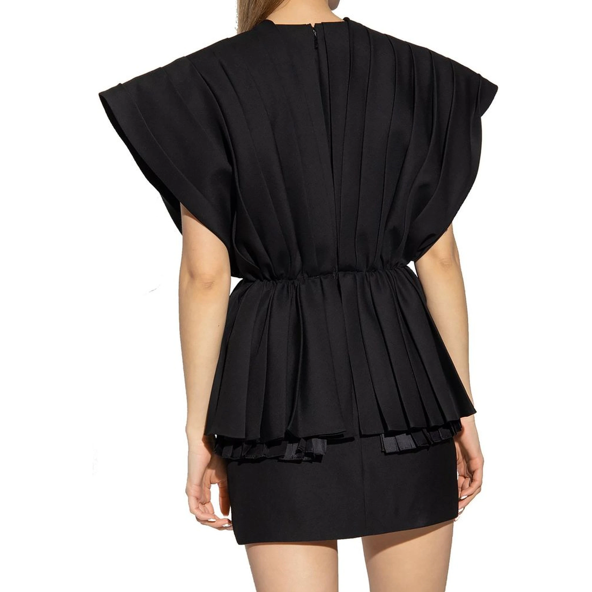 Black Wool Casual Dress