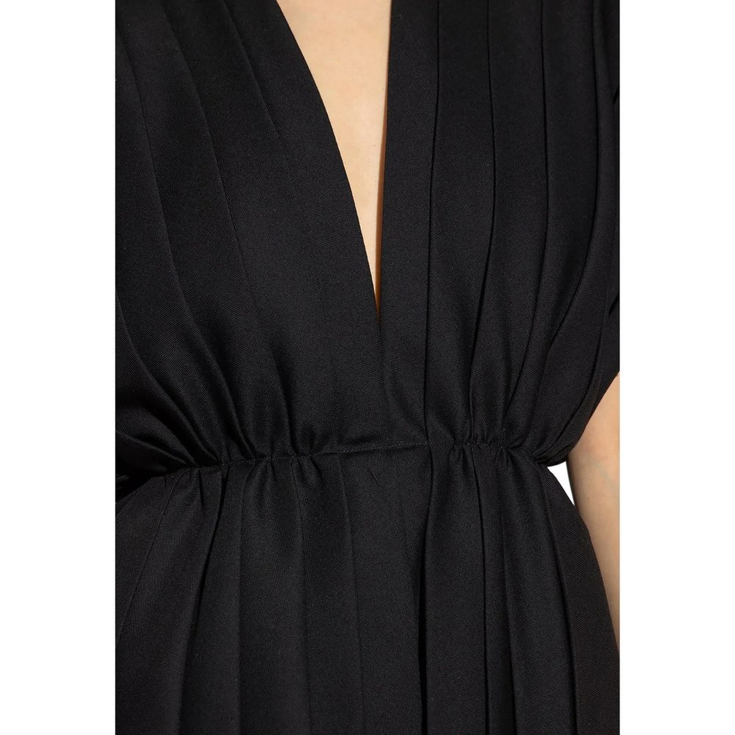 Black Wool Casual Dress