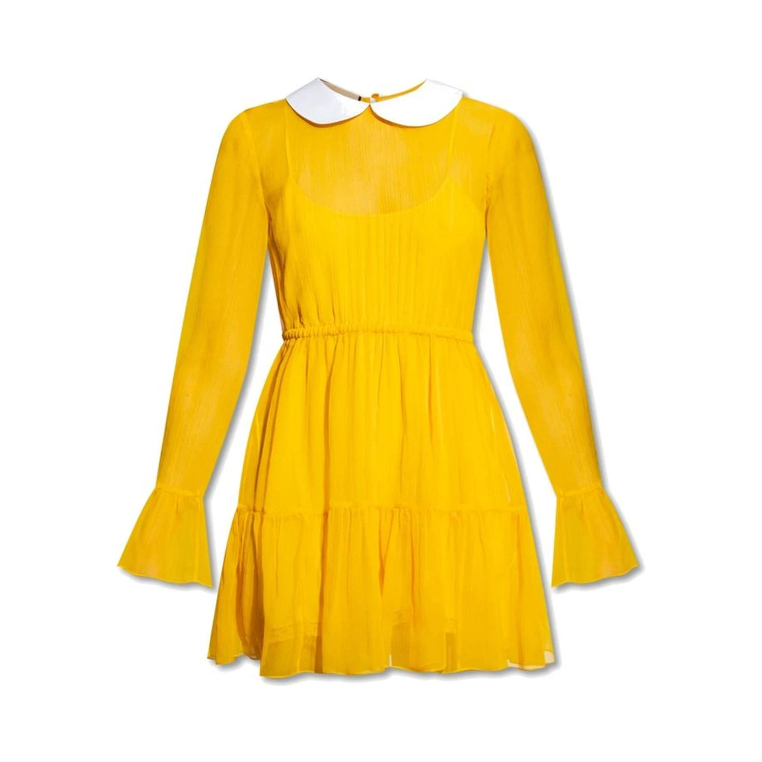 Bicolor Acetate Casual Dress