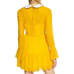 Bicolor Acetate Casual Dress