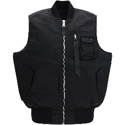 Black Nylon Jackets And Coat