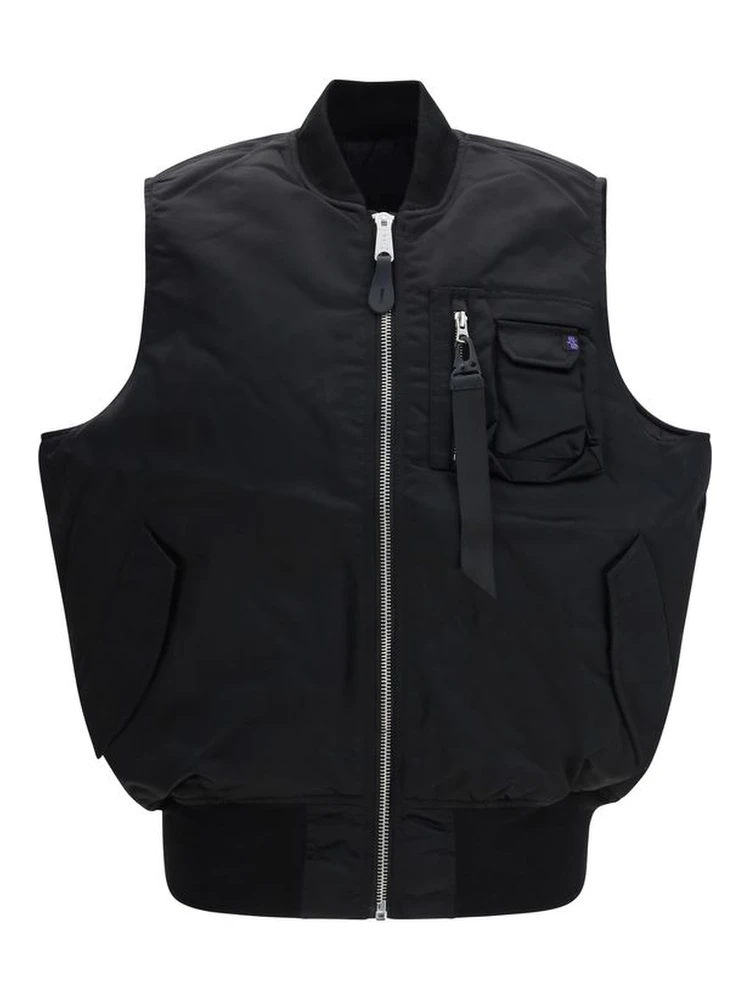 Black Nylon Jackets And Coat