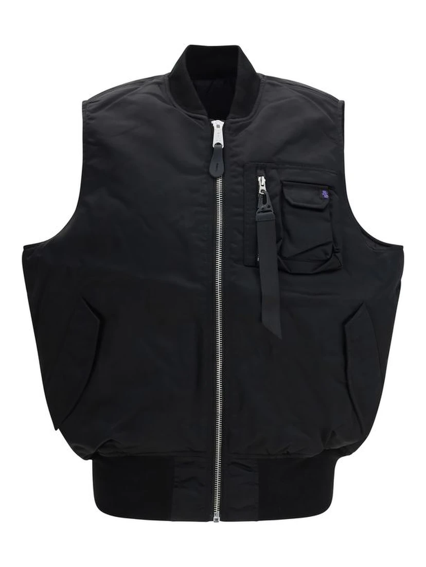 Black Nylon Jackets And Coat