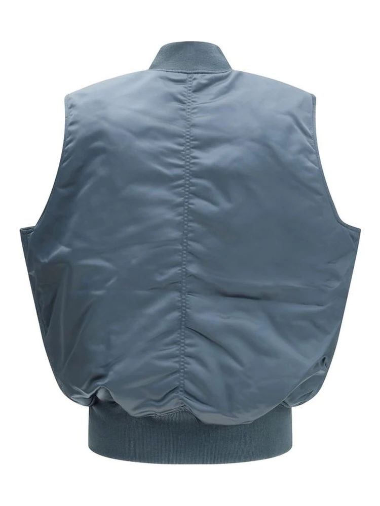 Blue Nylon Sleveless Jacket alternative
