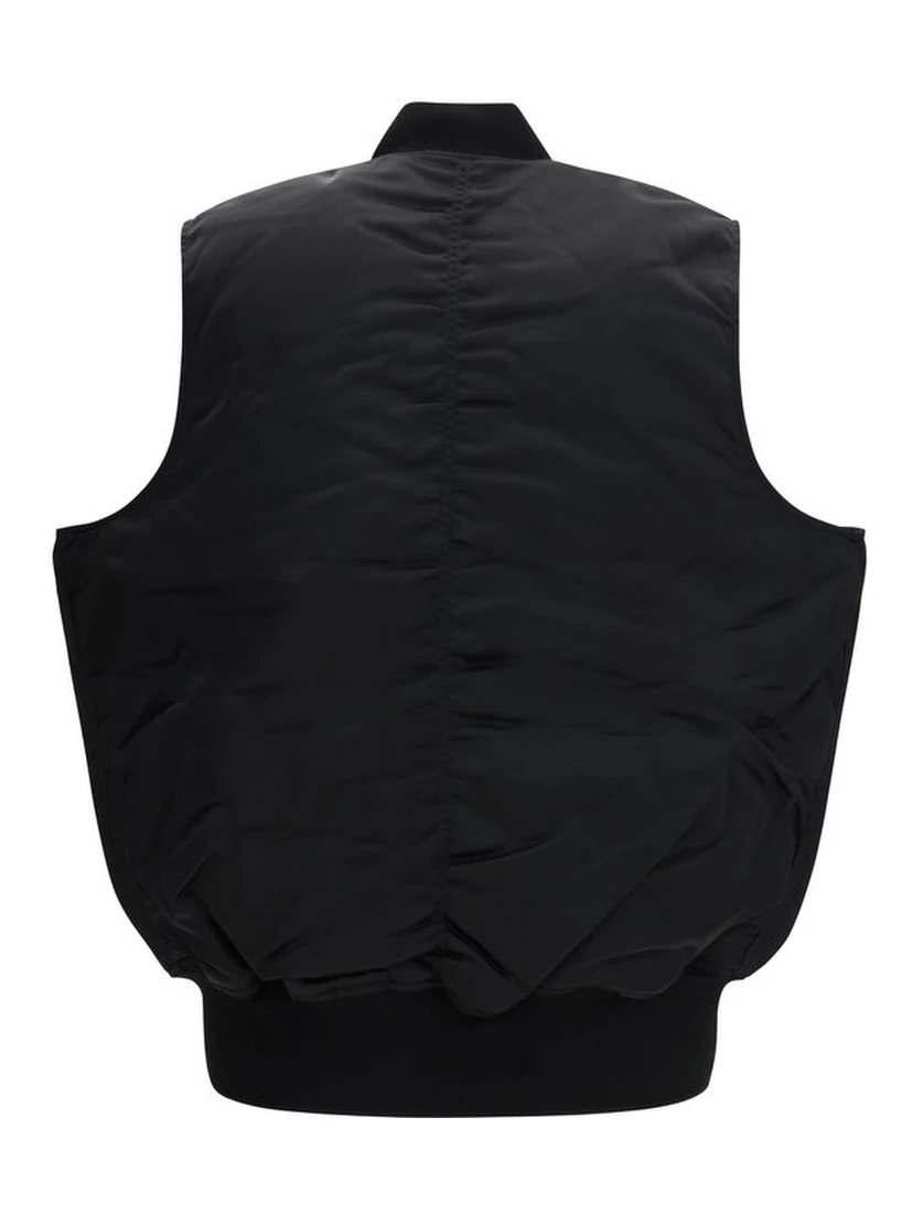 Black Nylon Jackets And Coat