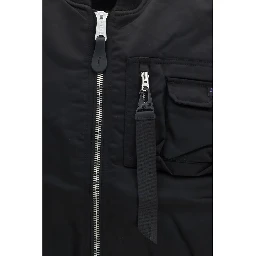 Black Nylon Jackets And Coat