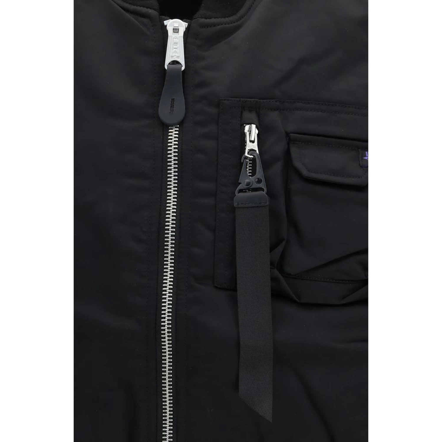 Black Nylon Jackets And Coat
