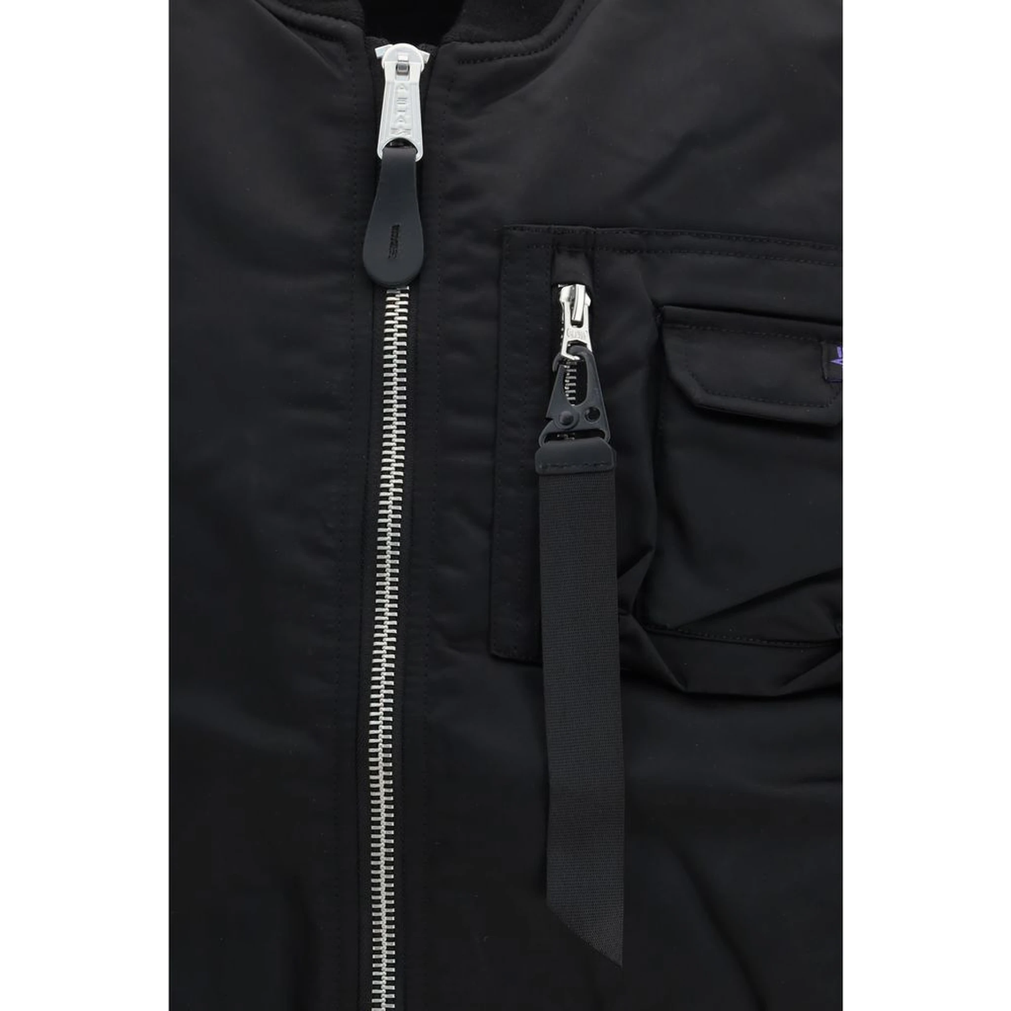 Black Nylon Jackets And Coat