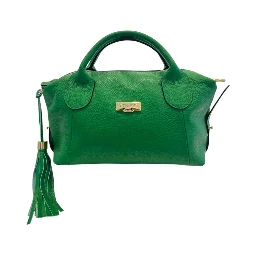 Bicolor Cowhide Shoulder Bag