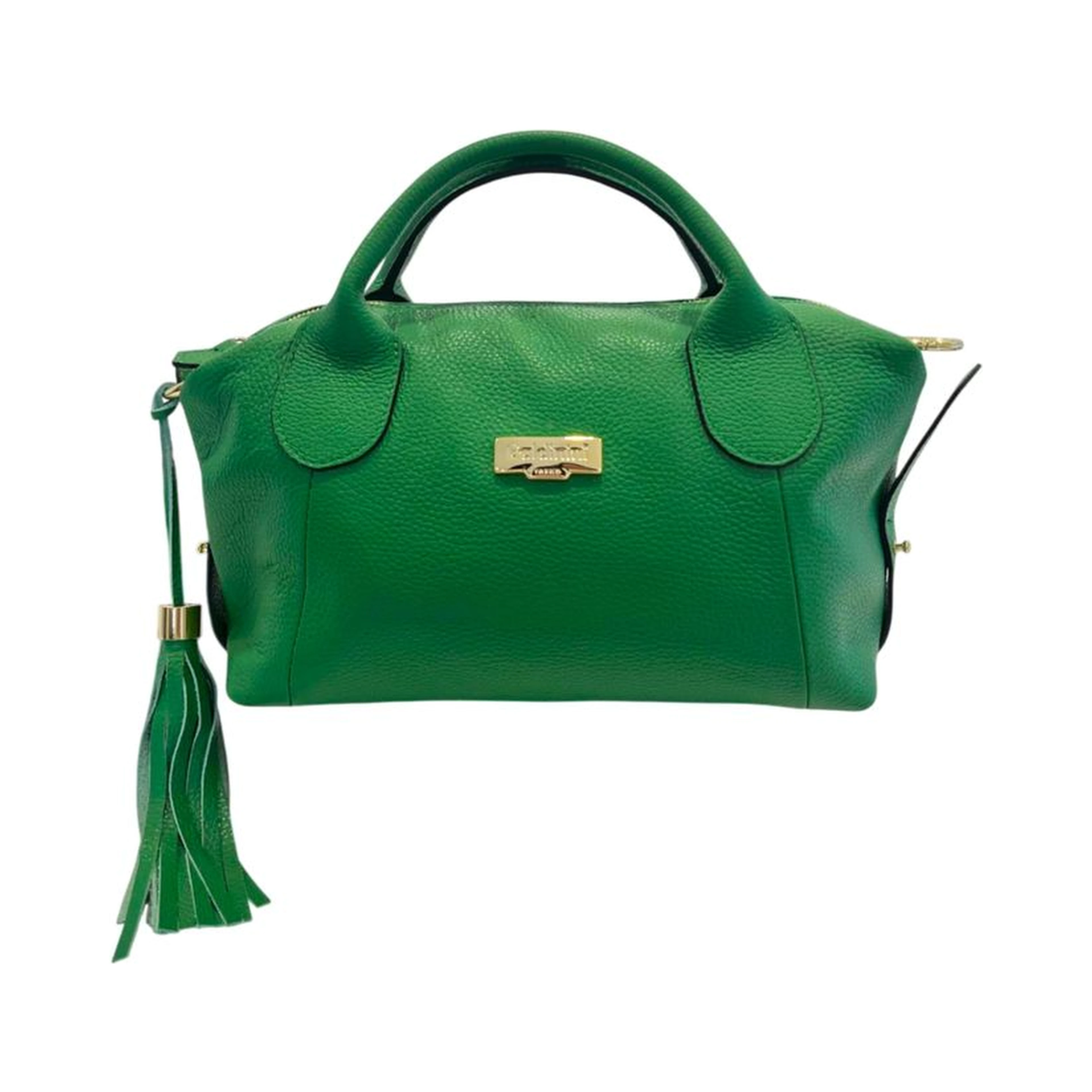 Bicolor Cowhide Shoulder Bag