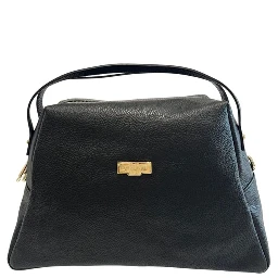 Black Cowhide Clutch Bag