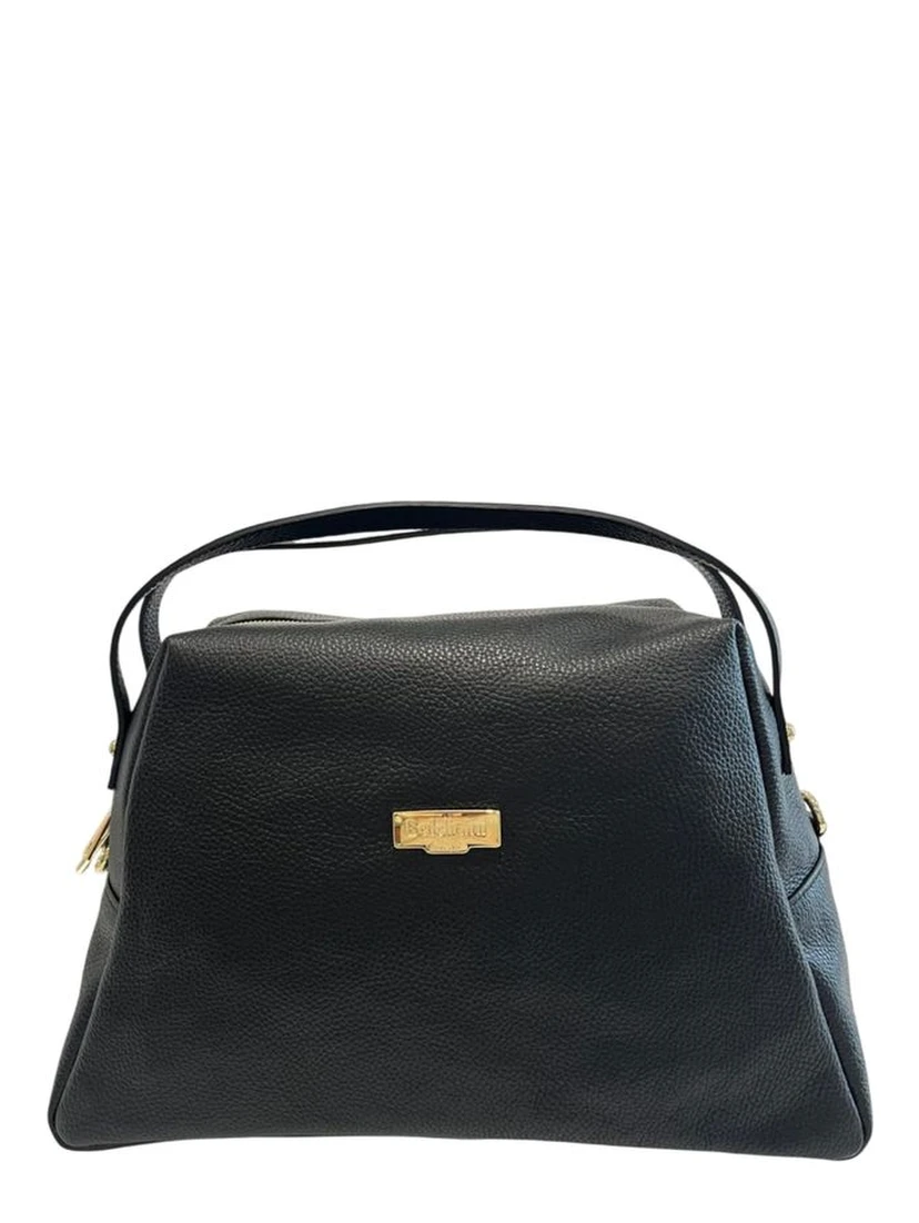 Black Cowhide Clutch Bag