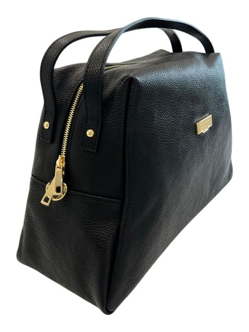 Black Cowhide Clutch Bag