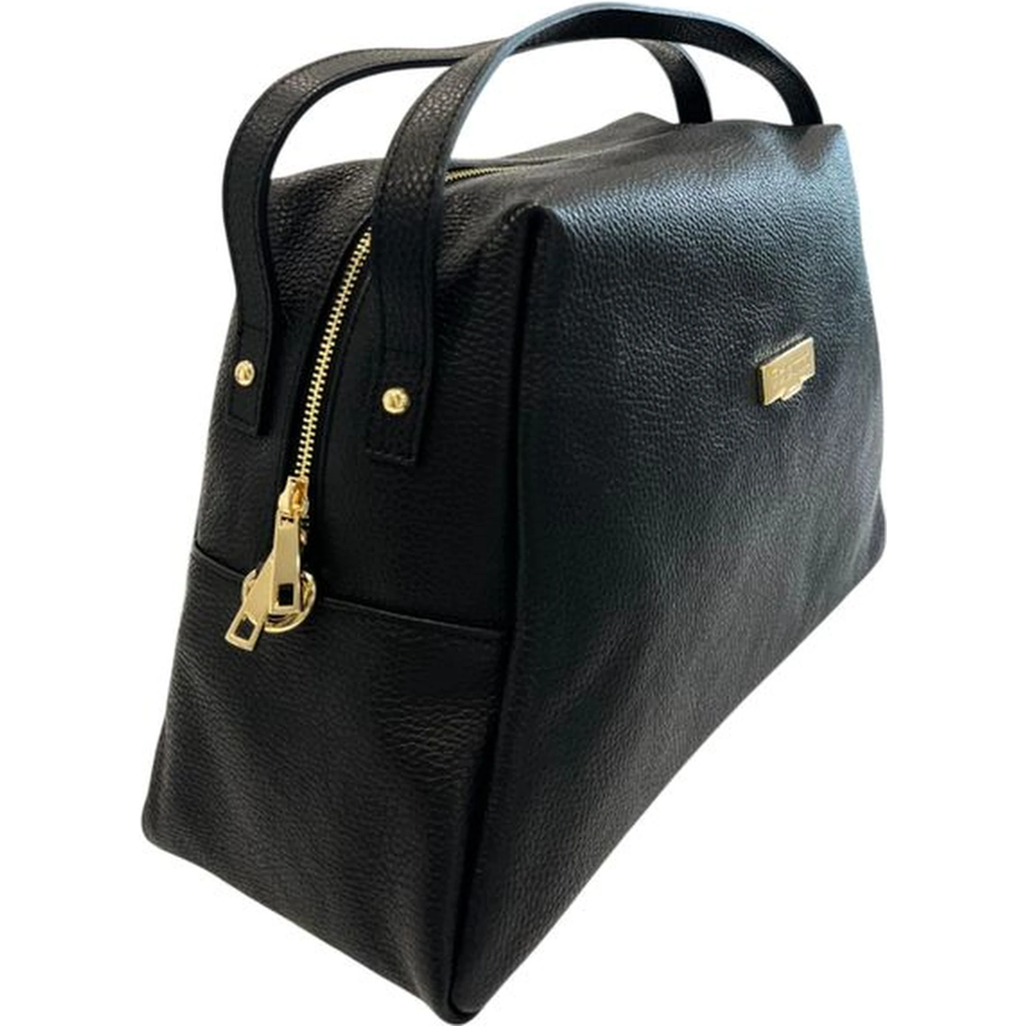 Black Cowhide Clutch Bag