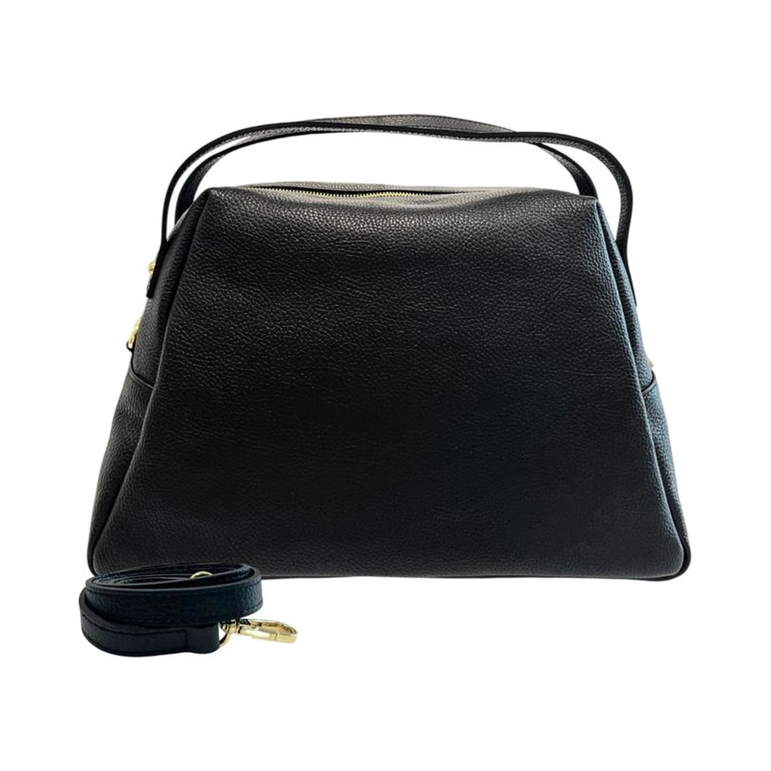 Black Cowhide Clutch Bag