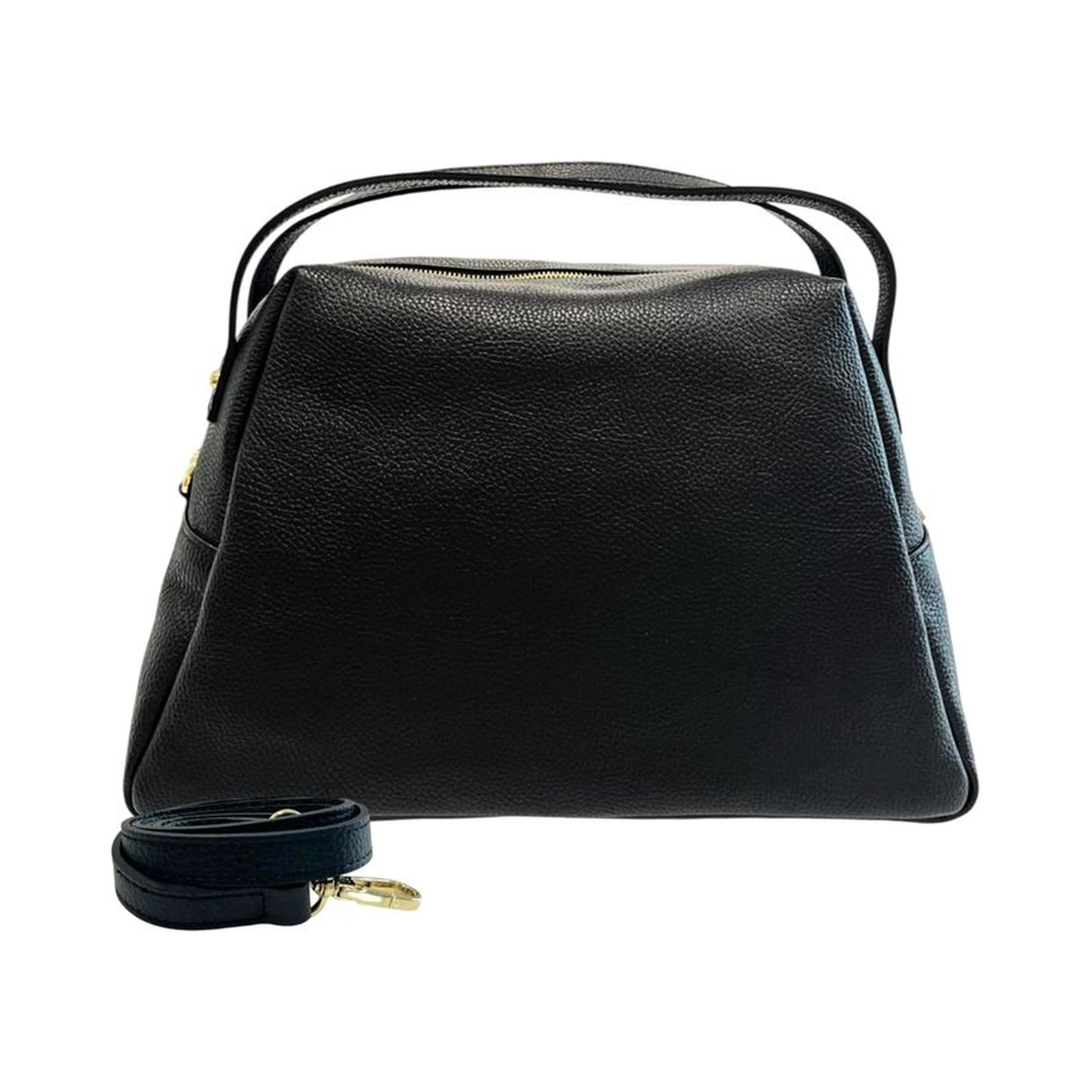 Black Cowhide Clutch Bag
