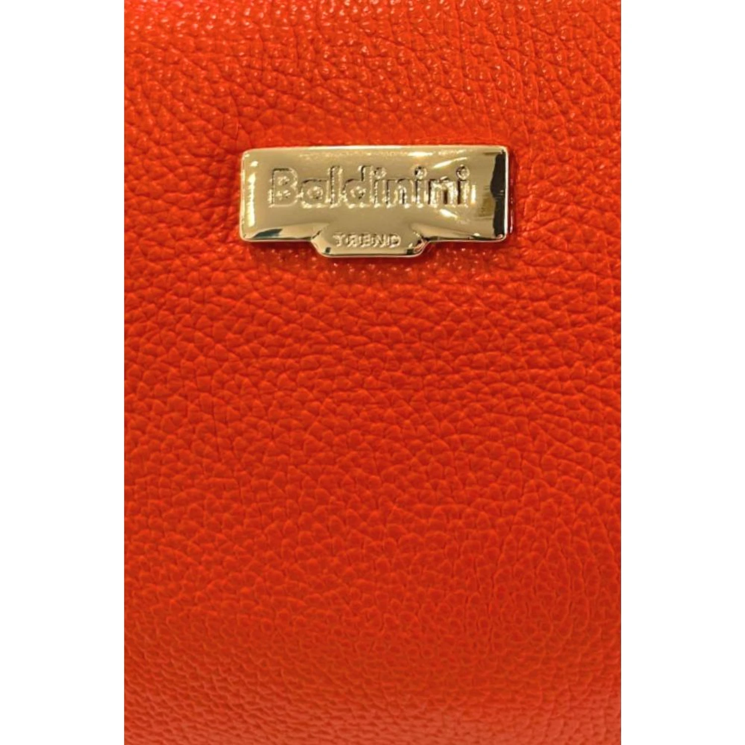 Orange Cowhide Shoulder Bag