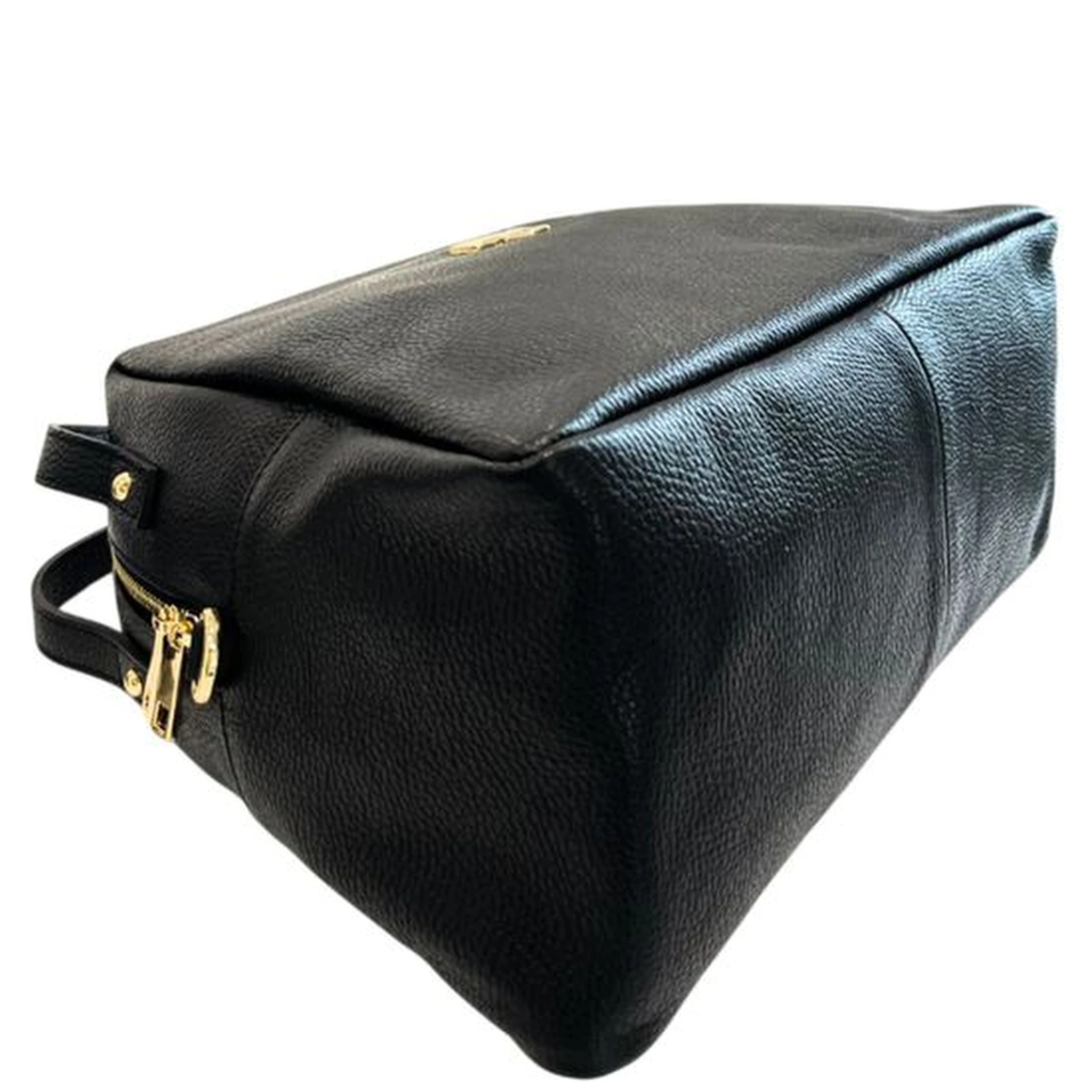 Black Cowhide Clutch Bag