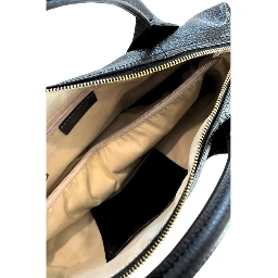 Black Cowhide Shoulder Bag