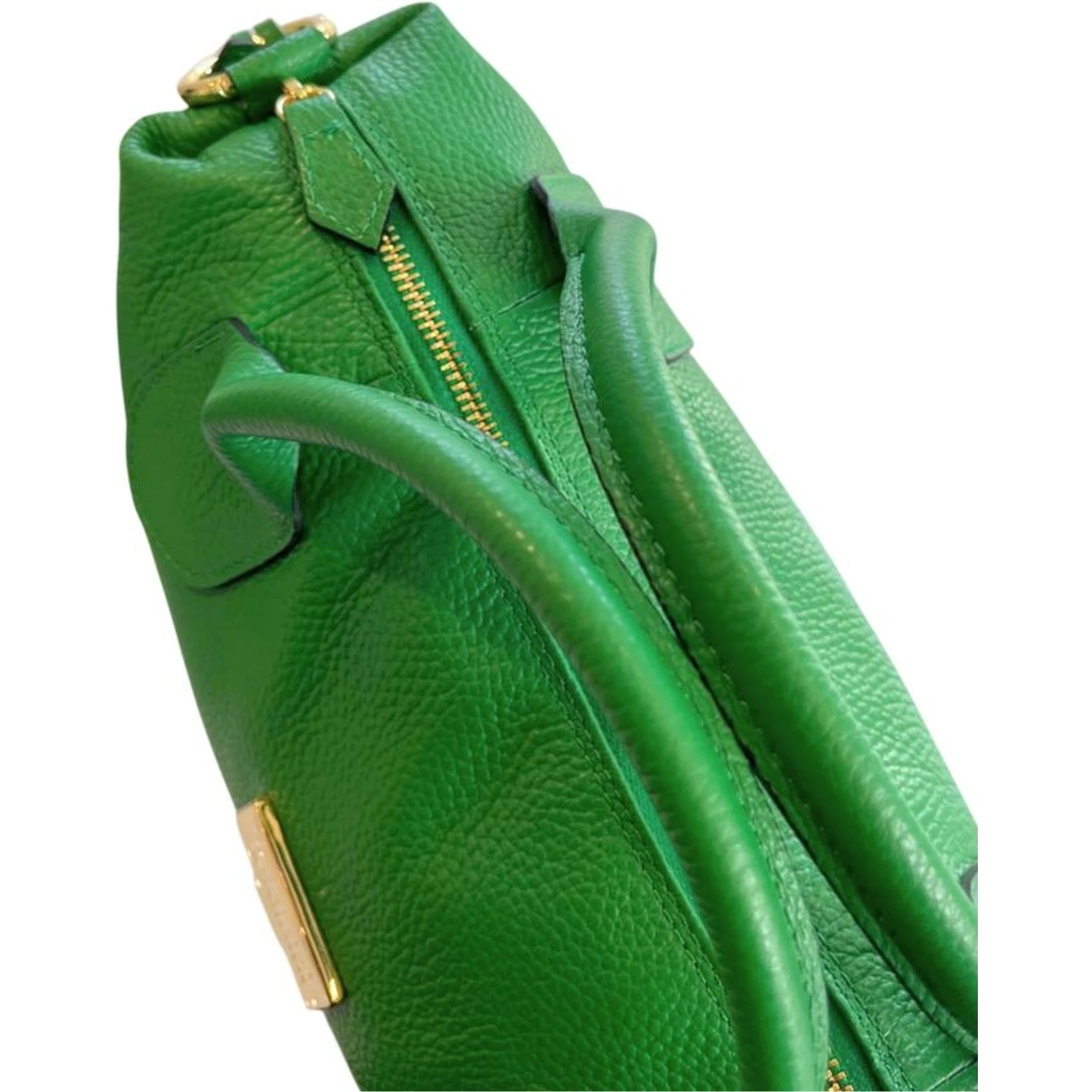 Bicolor Cowhide Shoulder Bag