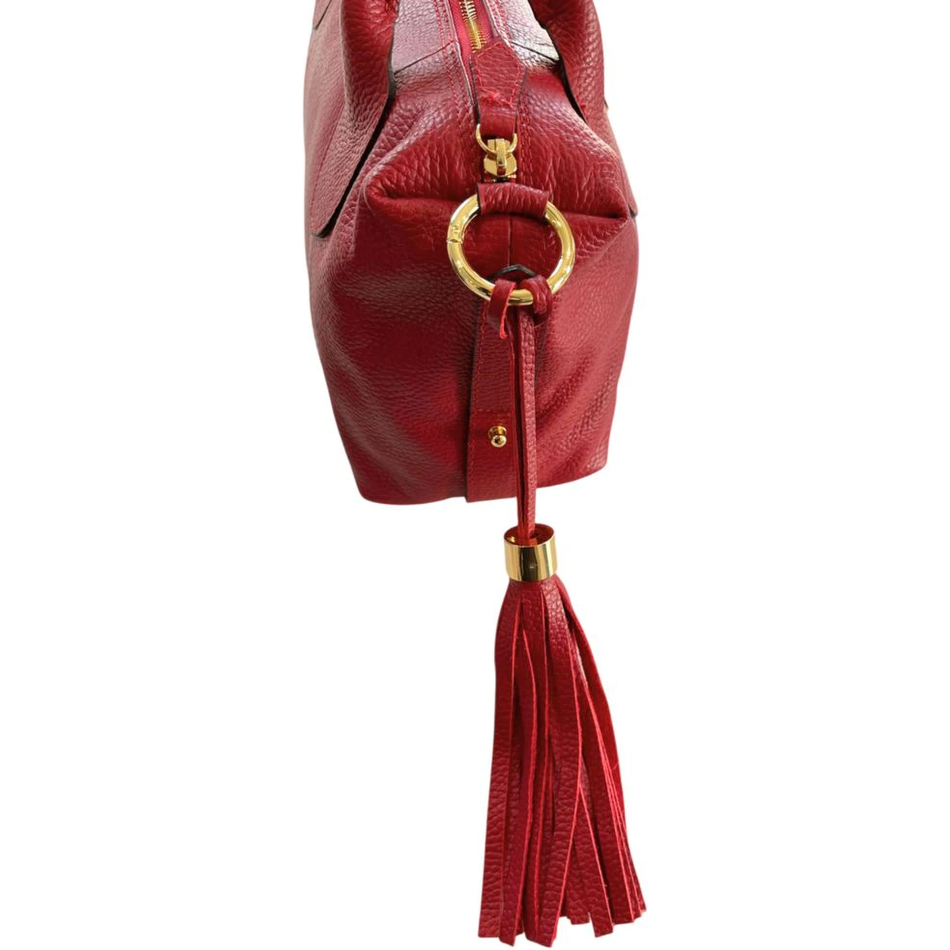 Multicolor Cowhide Shoulder Bag