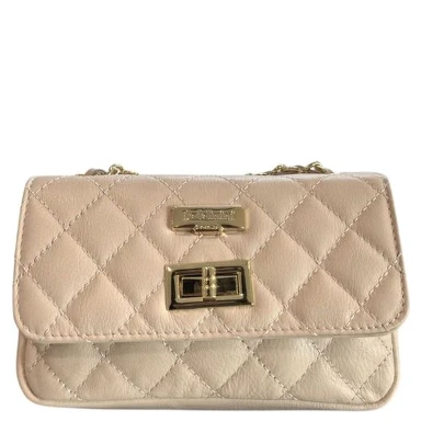 Beige Cowhide Crossbody Bag