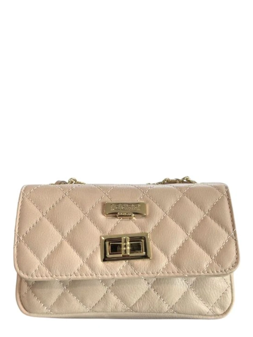 Beige Cowhide Crossbody Bag