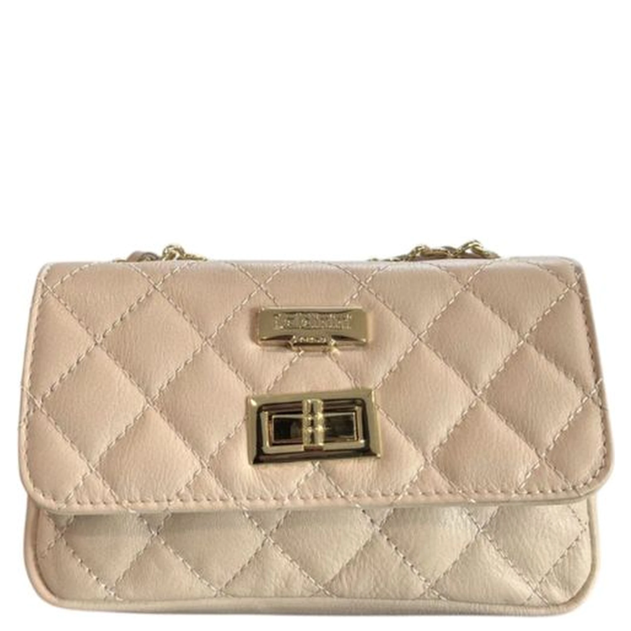 Beige Cowhide Crossbody Bag