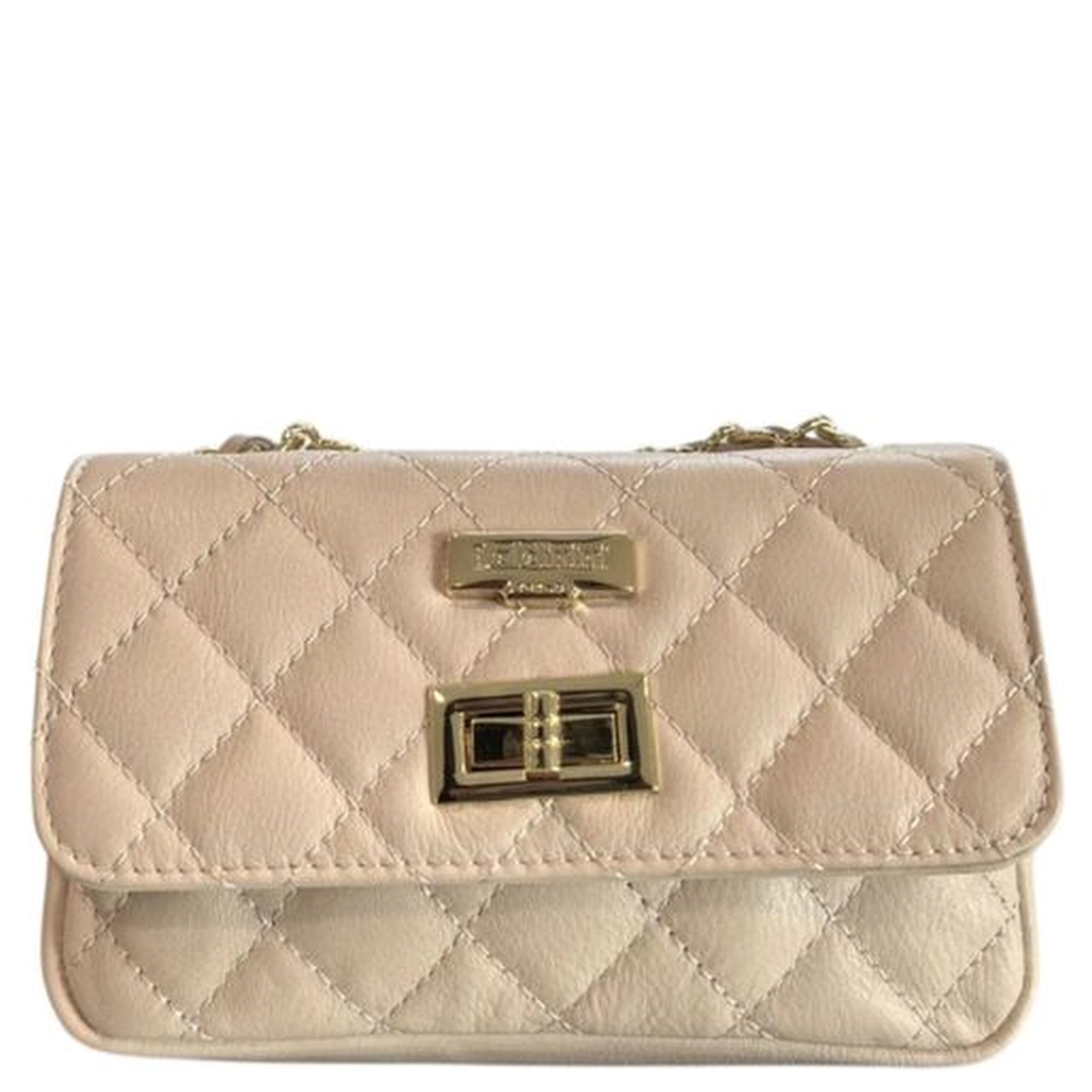 Beige Cowhide Crossbody Bag