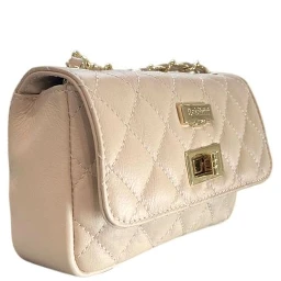Beige Cowhide Crossbody Bag