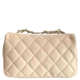 Beige Cowhide Crossbody Bag