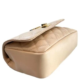 Beige Cowhide Crossbody Bag