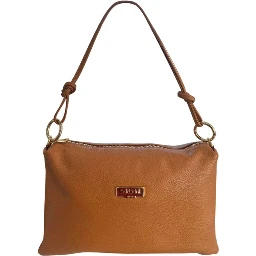 Brown Cowhide Clutch Bag