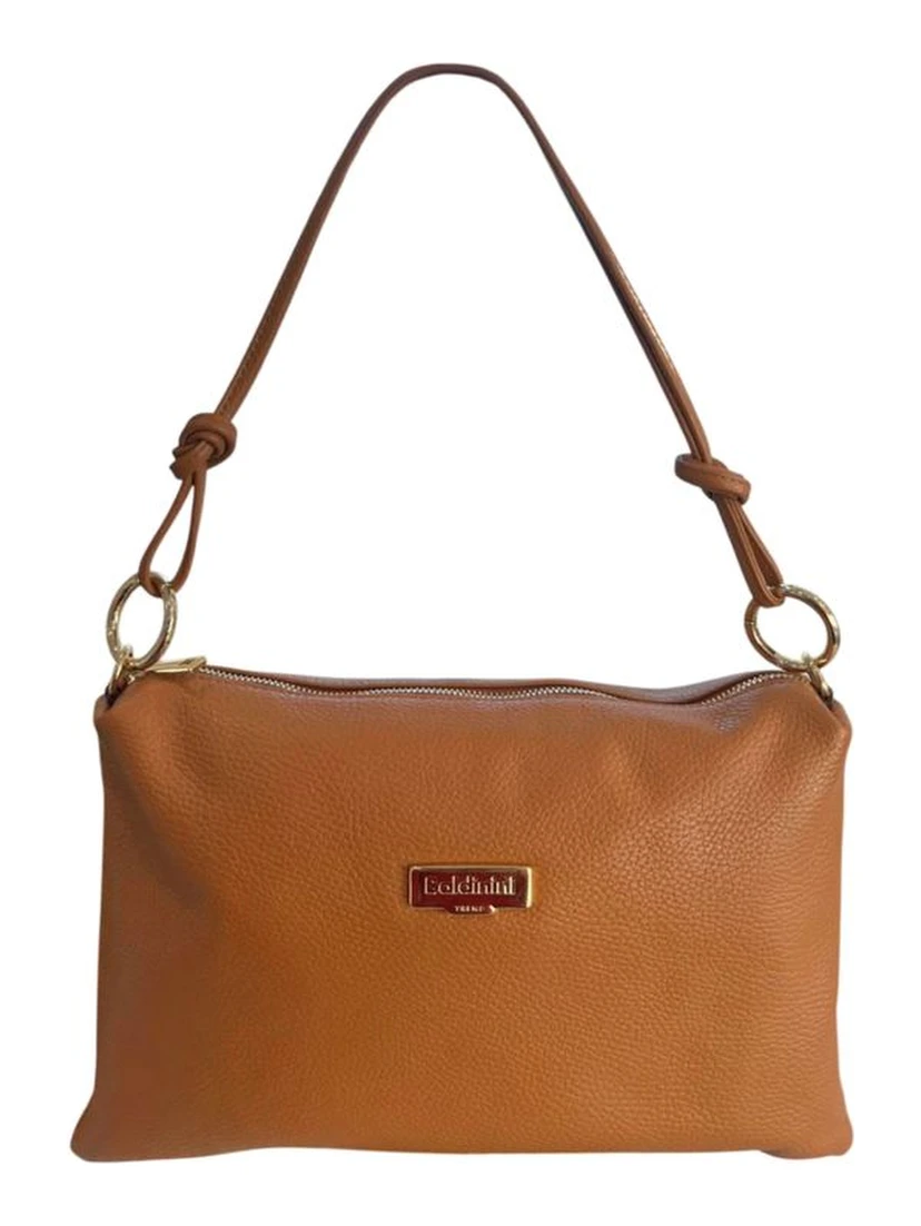 Brown Cowhide Clutch Bag