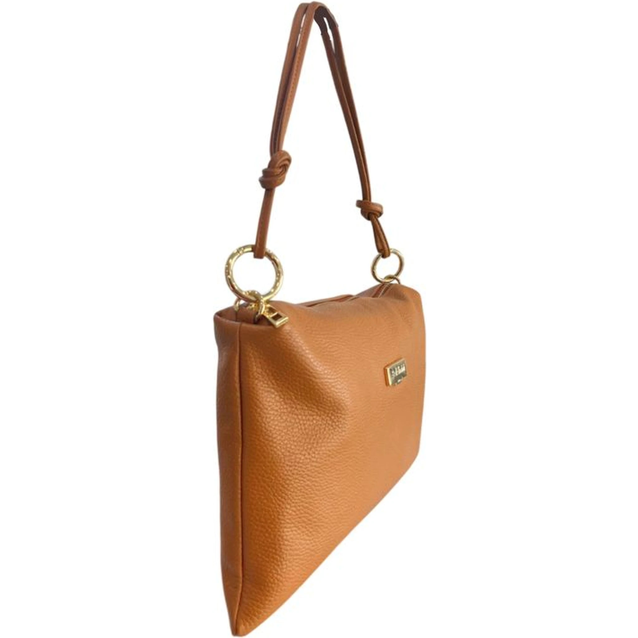 Brown Cowhide Clutch Bag