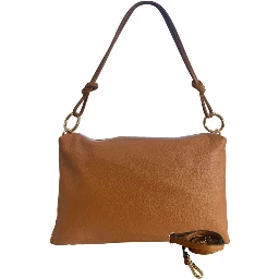 Brown Cowhide Clutch Bag