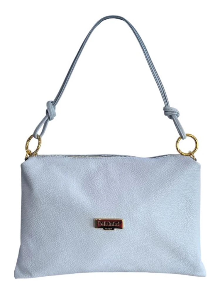 Blue Cowhide Clutch Bag