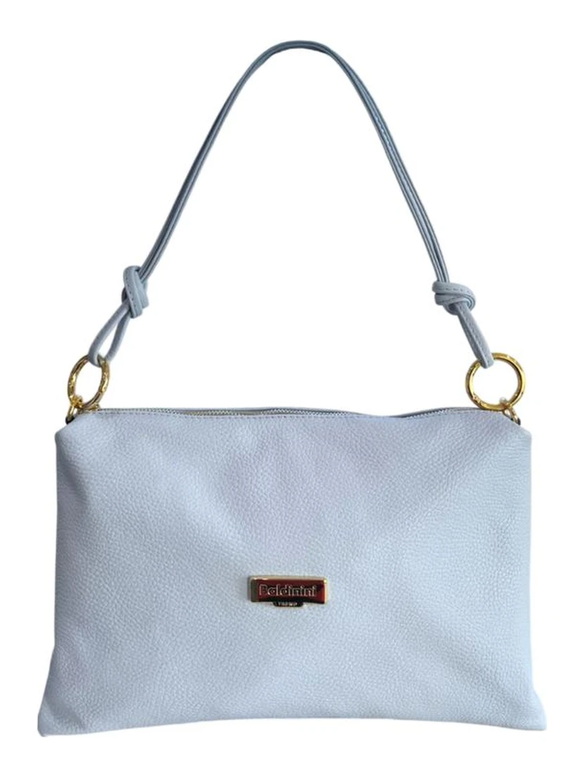 Blue Cowhide Clutch Bag