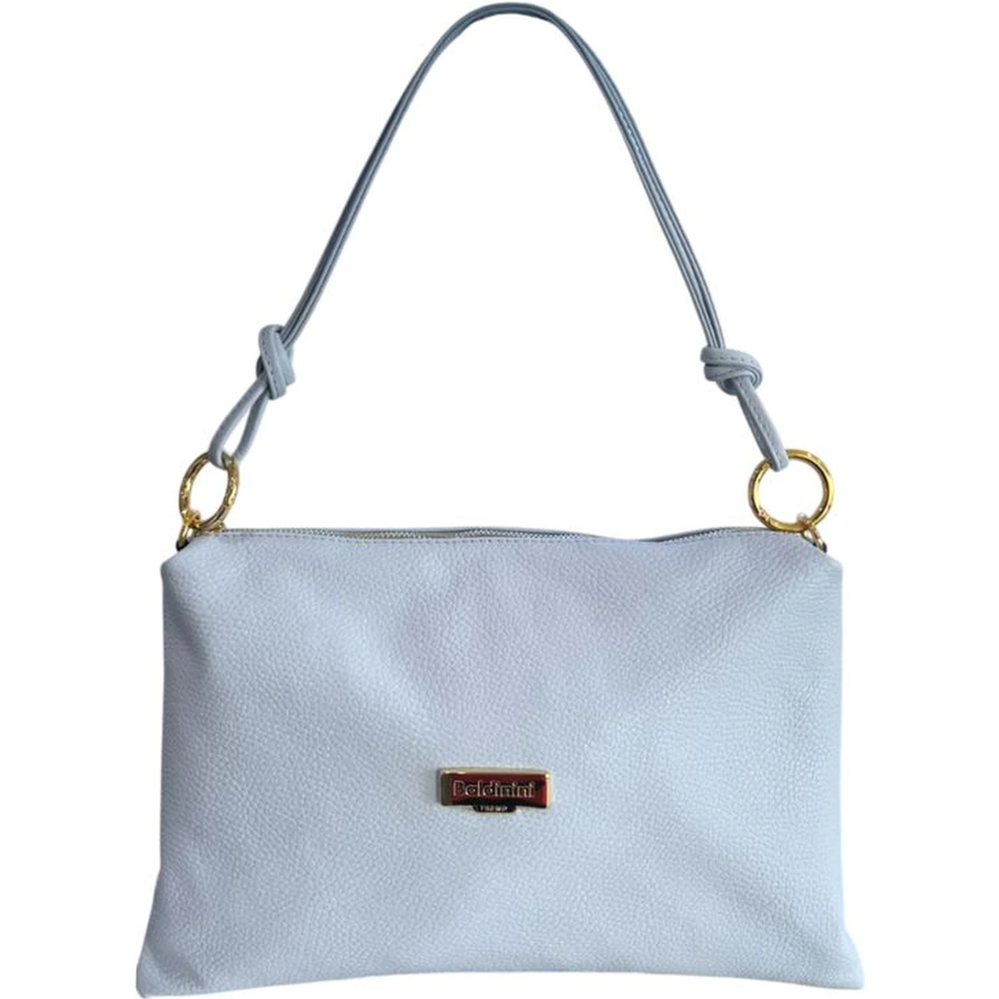 Blue Cowhide Clutch Bag