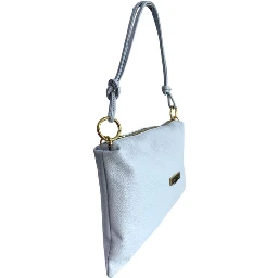 Blue Cowhide Clutch Bag