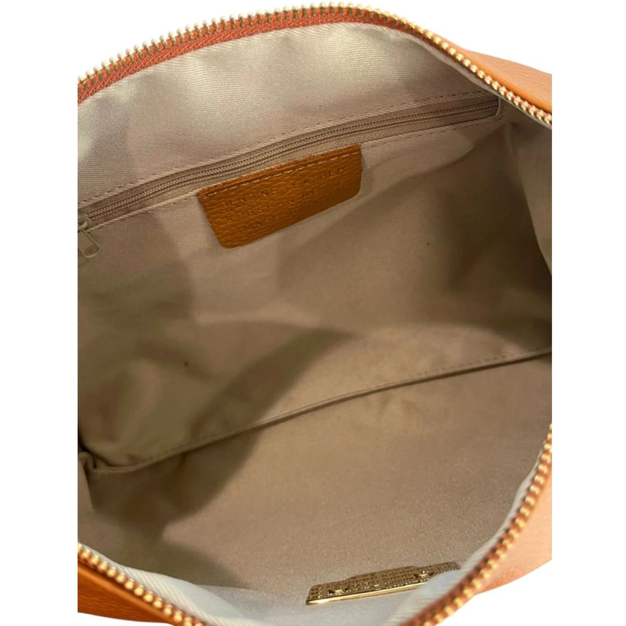 Brown Cowhide Clutch Bag