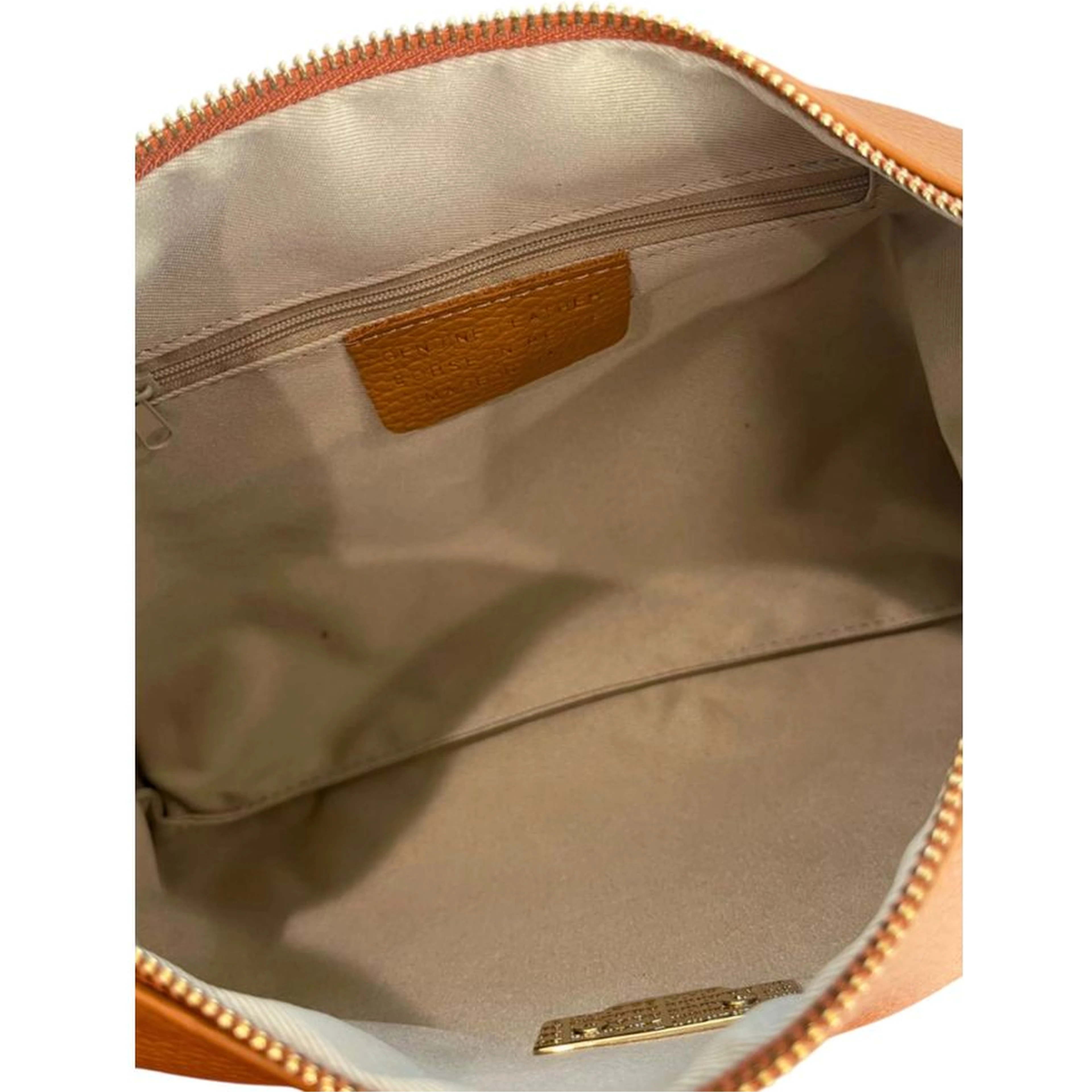 Brown Cowhide Clutch Bag