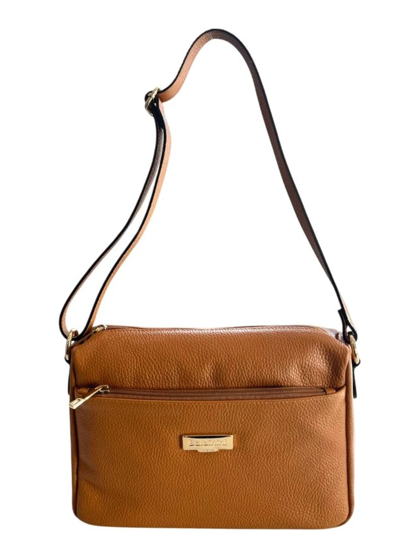 Brown Cowhide Crossbody Bag