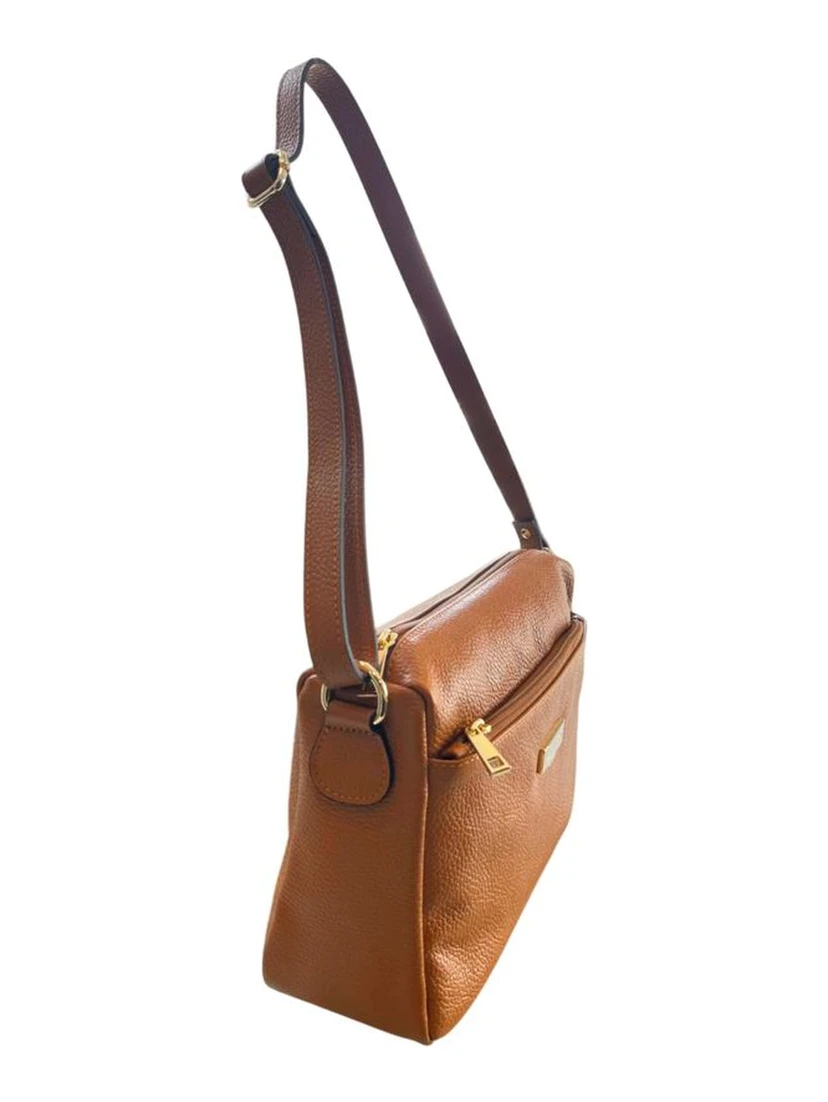 Brown Cowhide Crossbody Bag