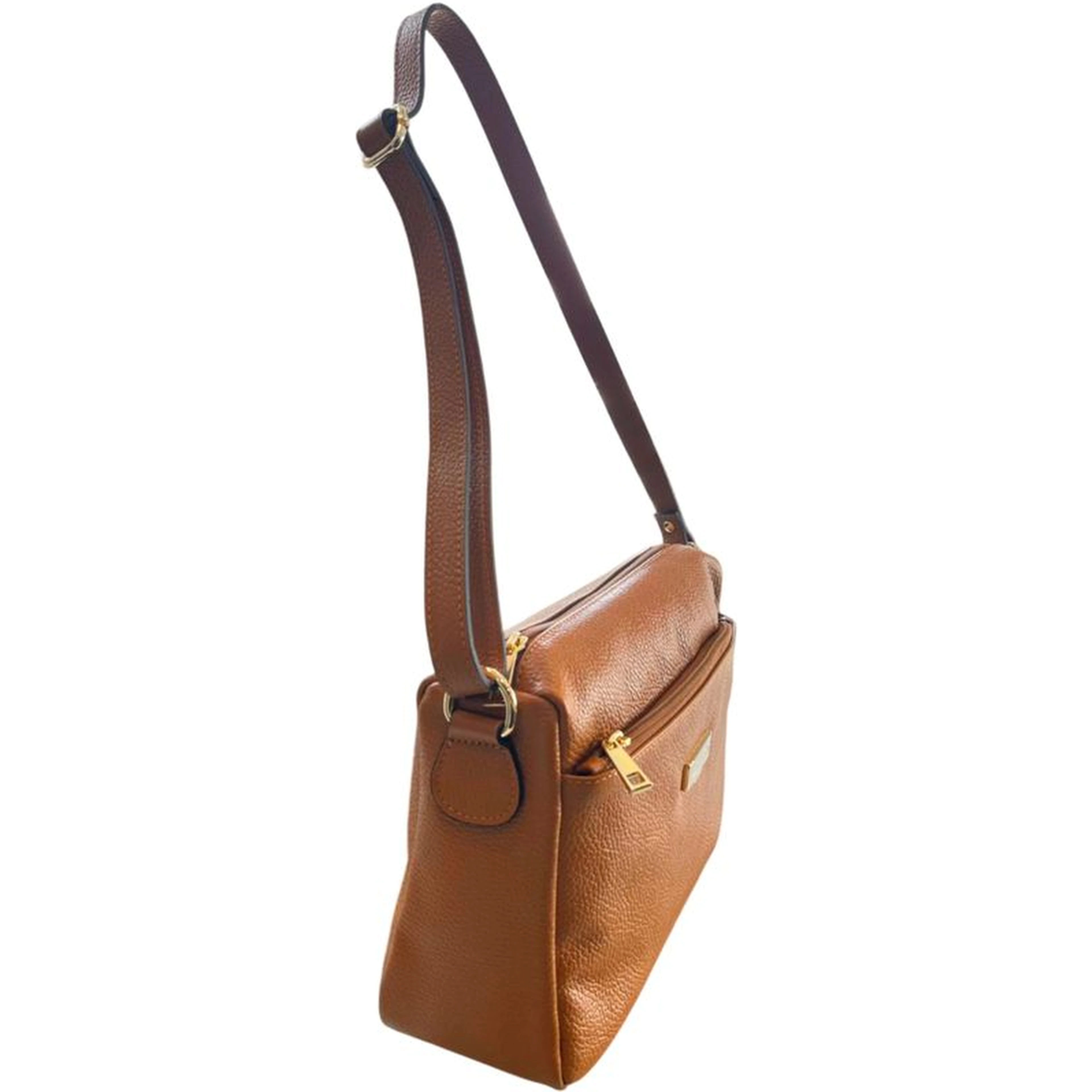 Brown Cowhide Crossbody Bag